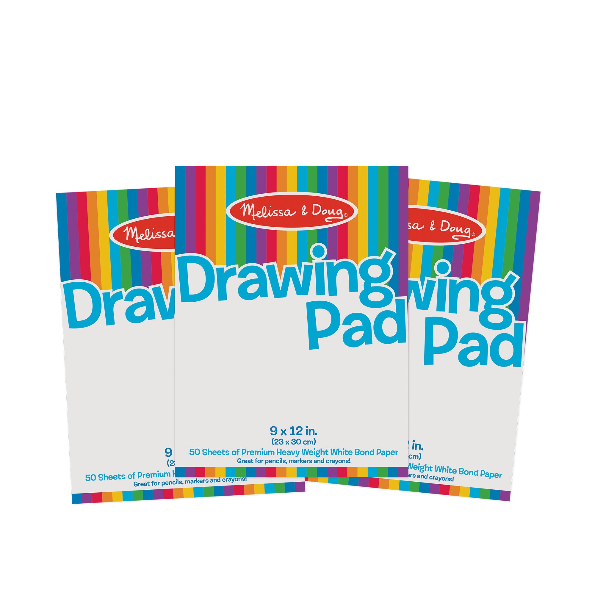 Drawing Paper Pad (50 Sheets, 9 x 12 Inches) 3-Pack